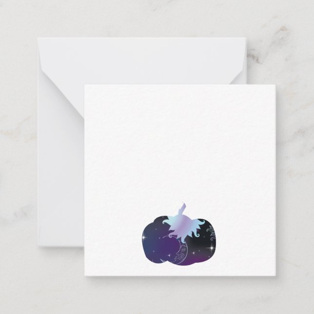 Dark Blue Pumpkin Card (Front)