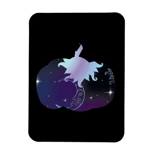 Dark Blue Pumpkin Magnet (Vertical)