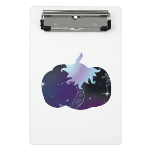 Dark Blue Pumpkin Mini Clipboard