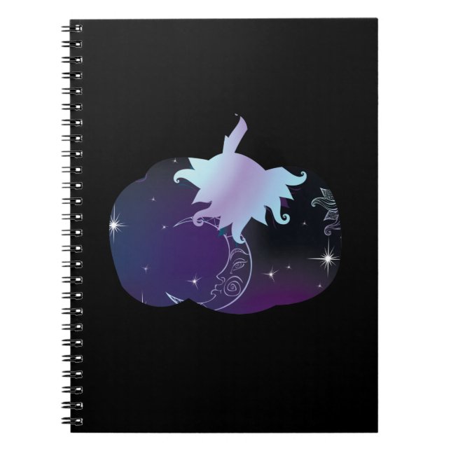 Dark Blue Pumpkin Notebook (Front)
