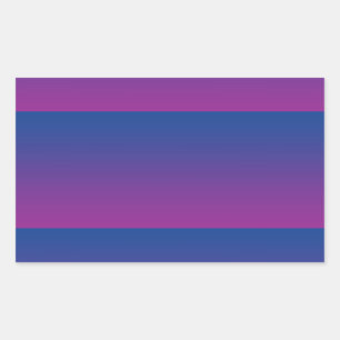 Dark Blue & Purple Ombre Rectangular Sticker