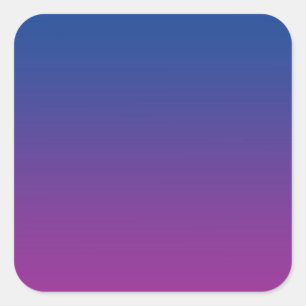 Dark Blue & Purple Ombre Square Sticker