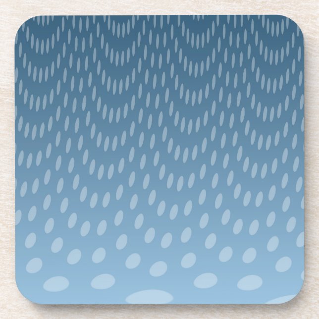 Dark Blue Rain Coaster (Front)