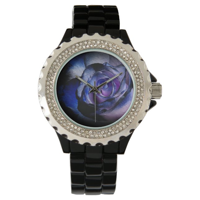 Dark Blue Rose Watch (Front)