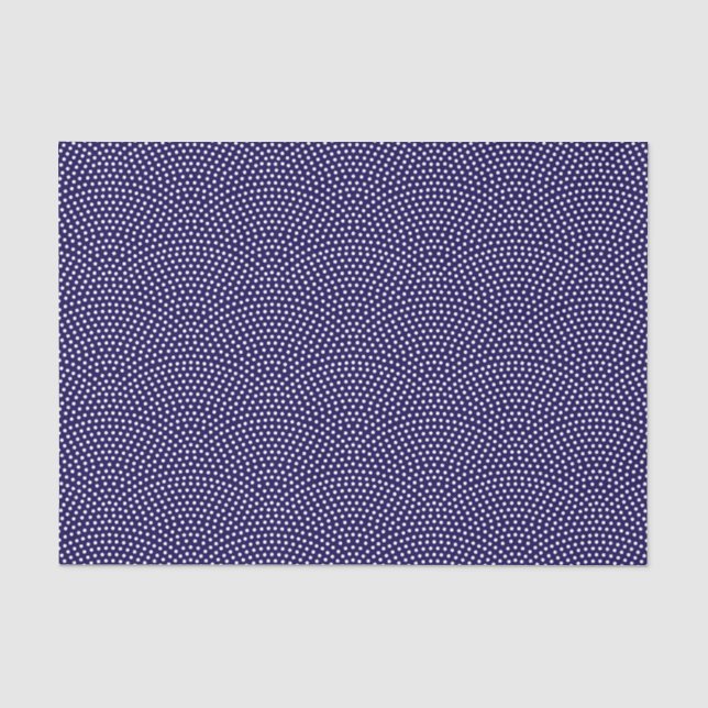 Dark Blue Same Komon (large scale) Tissue Paper (Front)