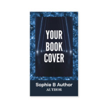 Dark Blue Sci Fi Promotional Author Book Cover