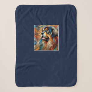 Dark Blue Sherpa Blanket TM Head