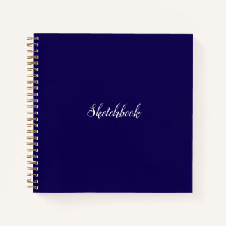 Dark Blue Sketchbook Notebook
