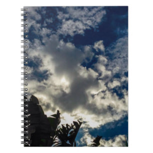 Dark Blue Sky Spiral Notebook