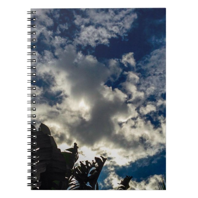 Dark Blue Sky Spiral Notebook (Front)
