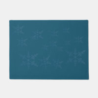 Dark Blue Snowflakes 
