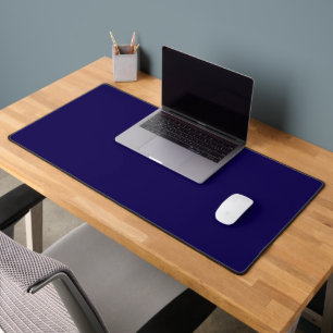 Dark Blue Solid Colour Desk Mat