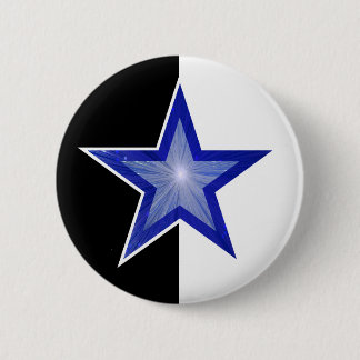 Dark Blue Star button black white