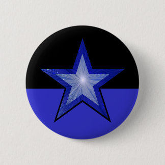 Dark Blue Star button blue black