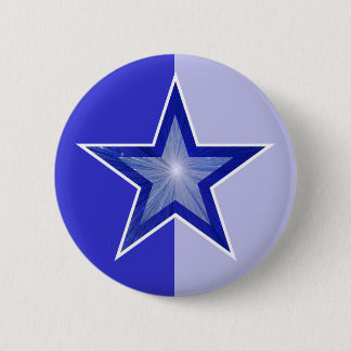 Dark Blue Star button blue two tone