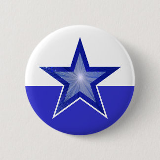 Dark Blue Star button blue white