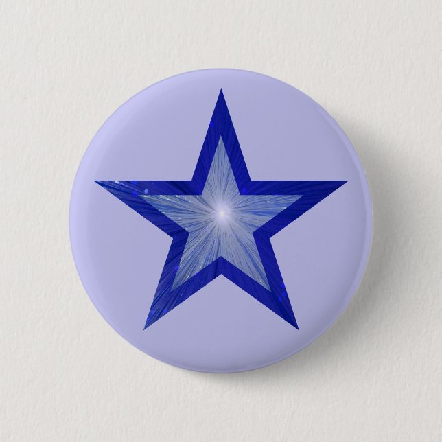 Dark Blue Star button pale blue (Front)