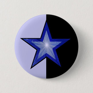 Dark Blue Star button pale blue black