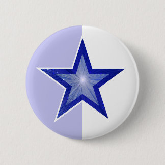 Dark Blue Star button pale blue white