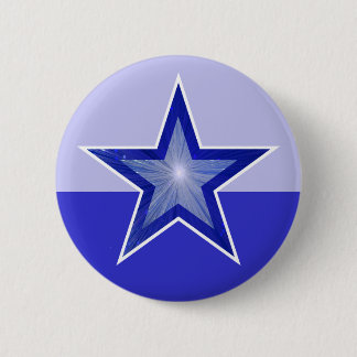 Dark Blue Star button two tone blue