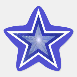 Dark Blue Star star-shape sticker blue