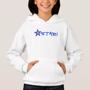 Dark Blue Star 'STAR!' small star front & back