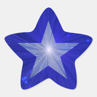 Dark Blue Star sticker star shape