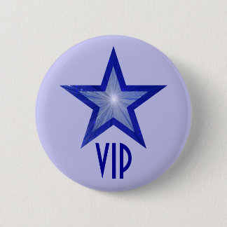 Dark Blue Star 'VIP' button pale blue