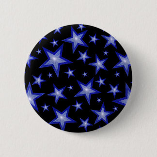 Dark Blue Stars button black