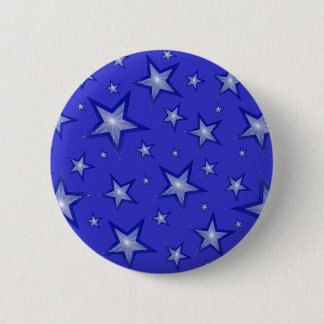 Dark Blue Stars button blue