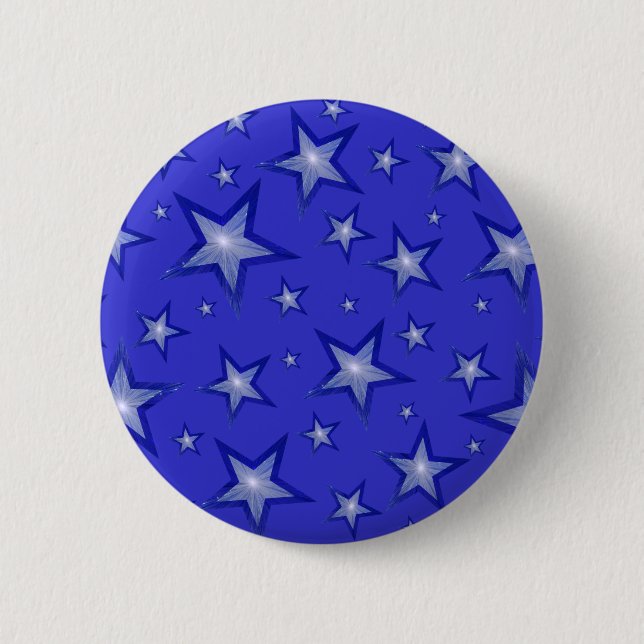 Dark Blue Stars button blue (Front)