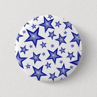 Dark Blue Stars button white