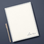 Dark Blue Stationery Vintage Notes<br><div class="desc">Create your own stationery. Personalise this design with your own text. Further customise this design by selecting the "customise further" link.</div>