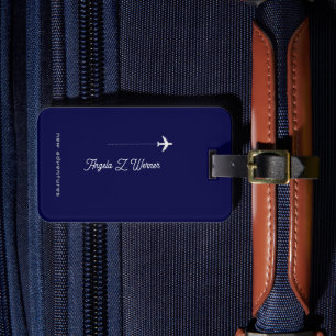 Dark Blue Tag with His/Her Name