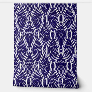Dark Blue Tatewaku Same Komon Wallpaper