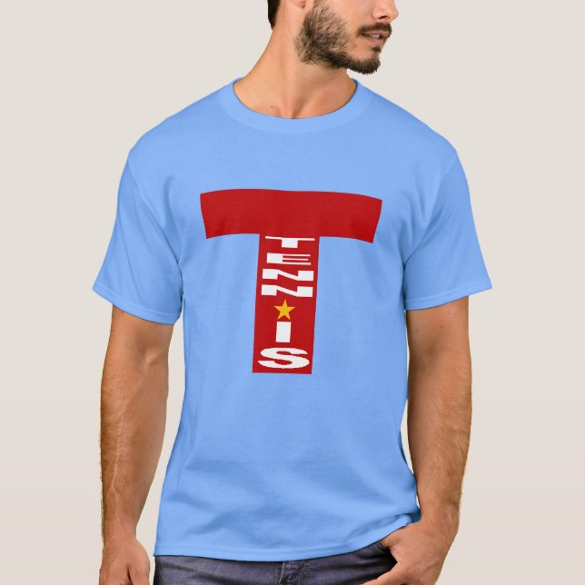 Dark blue TENNIS caroline shirt (Front)