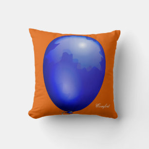 Dark blue toy balloon funny unique cushion