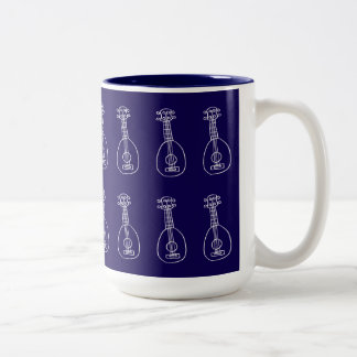 Dark Blue Ukulele Mug