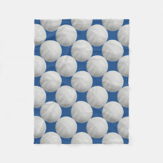 Dark Blue Volleyball Fleece Blanket
