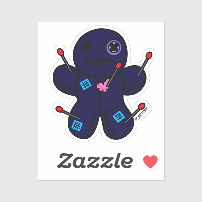 Dark Blue Voodoo Doll (Sheet)