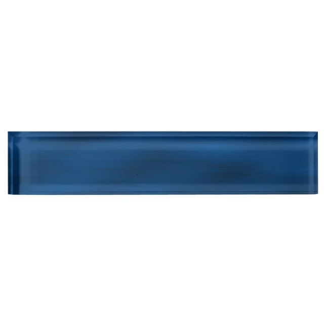 Dark Blue Water Ripples Nameplate (Front)