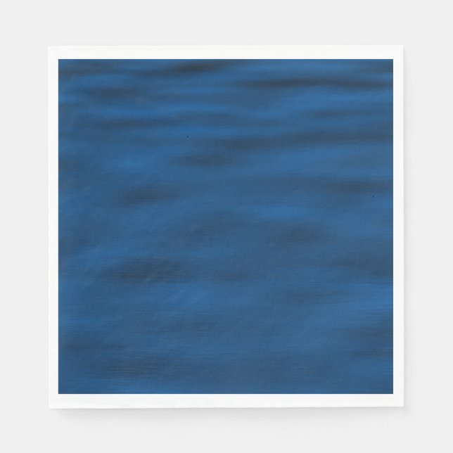 Dark Blue Water Ripples Napkin (Front)