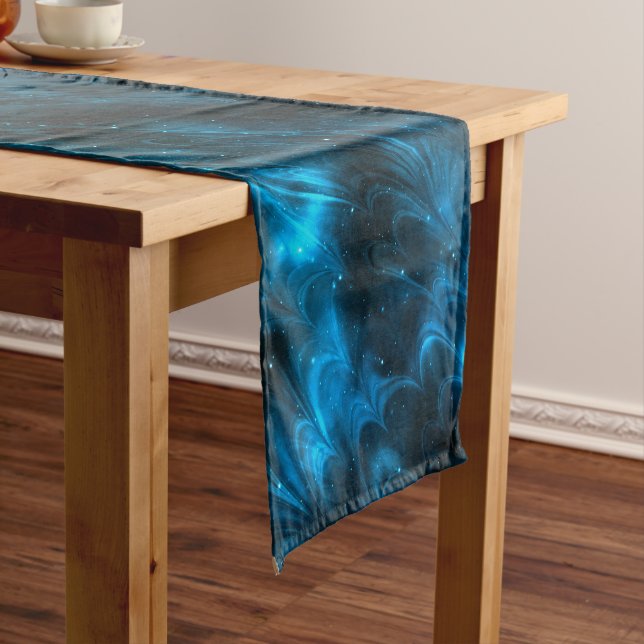 Dark Blue waves Short Table Runner (In Situ)