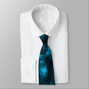 Dark Blue Waves Tie