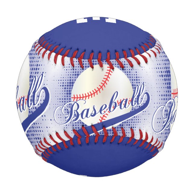 Dark Blue | White Retro Baseball Sports (Back)