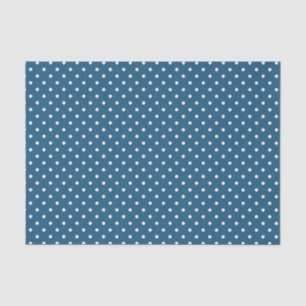 Dark Blue with White Polka Dots  Tissue Paper