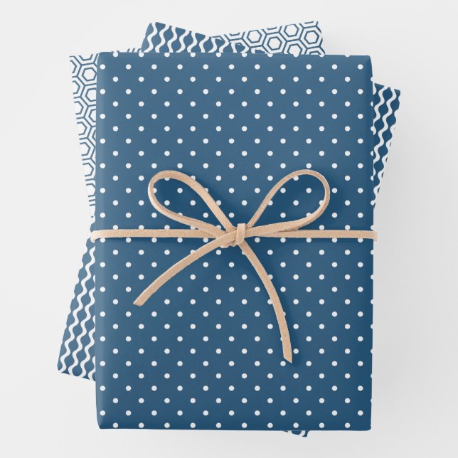 Dark Blue Wrapping Paper Sheet Set (In situ)