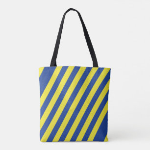 Dark Blue & Yellow Stripes  Tote Bag