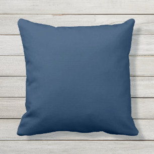 Dark blueberry blue pillow