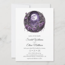 Dark Boho Moon Door Garden Purple Rose Handfasting